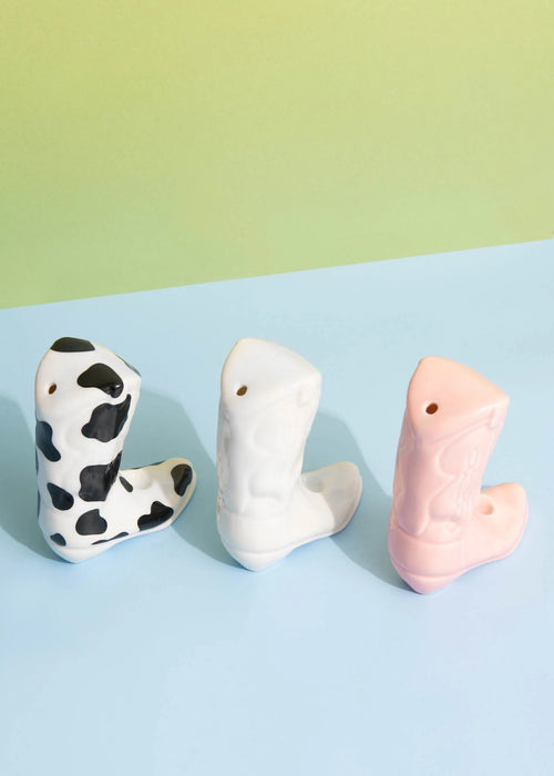 CANNA STYLE COWBOY BOOT PIPE WHITE