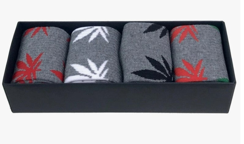 Torched Life Cannabis Socks Gift Set - GRAYS
