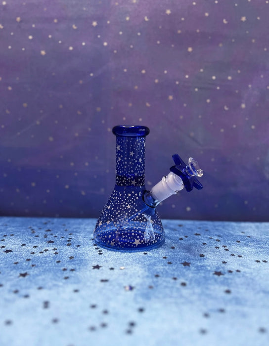 BURNING LOVE Celestial Mini Bong (glow in the dark!) BLUE