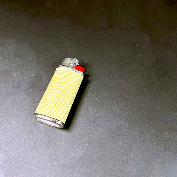 Haus of Topper Objects Mini Lighter Cover in Bone Lizard