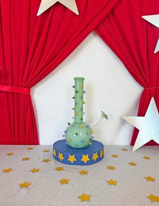 BURNING LOVE CIRCUS DOTS BONG - JADE
