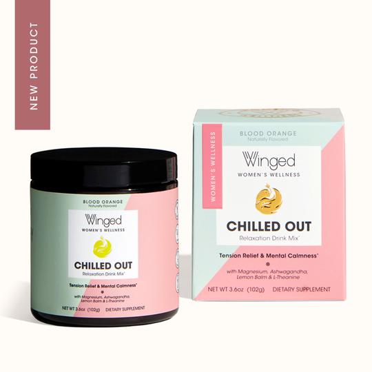 WINGED WOMEN'S WELLNESS Chilled Out: Relaxation Powder with Calming Magnesium & KSM-66® Ashwagandha