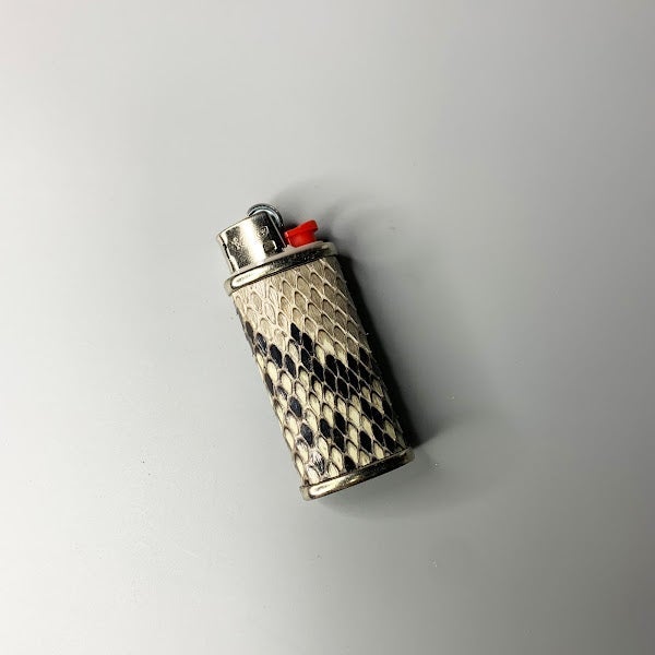 Haus of Topper Objects Diamondback Python Mini Lighter Cover including Lighter