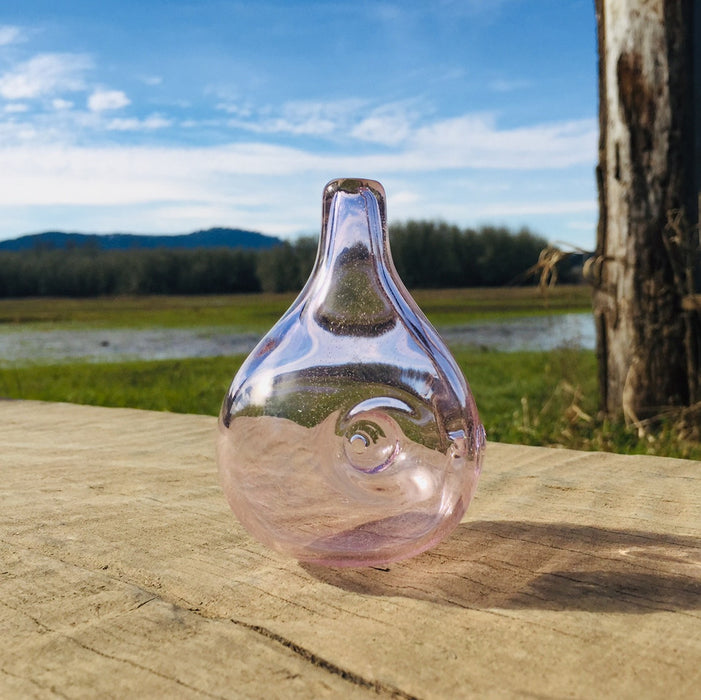 Humble Pride Glass Rain Drop Glass Pipe - PINK