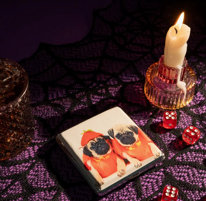 BURNING LOVE Pumpkin Pugs Cig Case