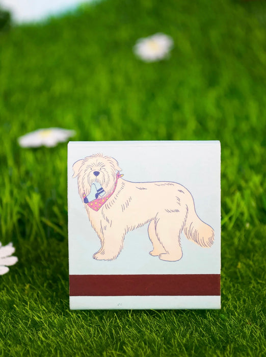 BURNING LOVE Dog Matchbook