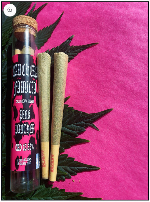 RANCHERA FAMILIA Organically crafted hemp Pre Rolled Joint 1g (TWO PACK) - PINK PANTHER