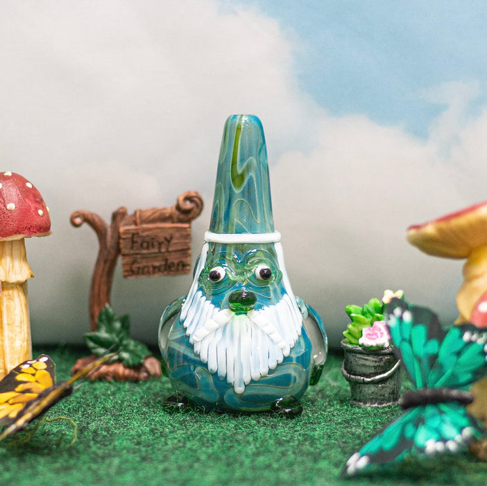 BURNING LOVE Garden Gnome Pipe - GREEN