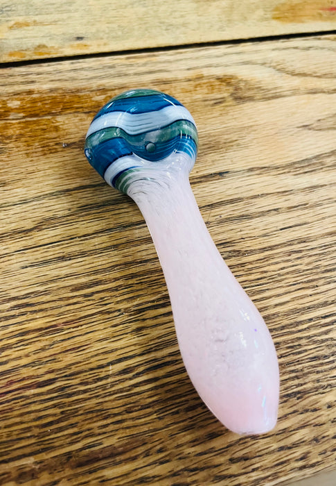 Simple Worked Spoon Pipe | 3.25"-3.5" | PINKIE