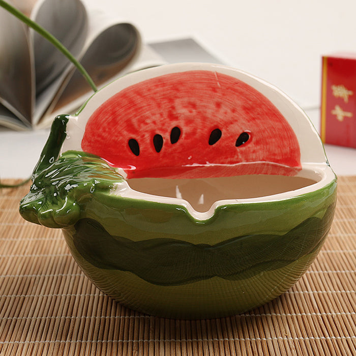 HAPPY BUDS Ceramic Fruit Ashtray WATERMELON