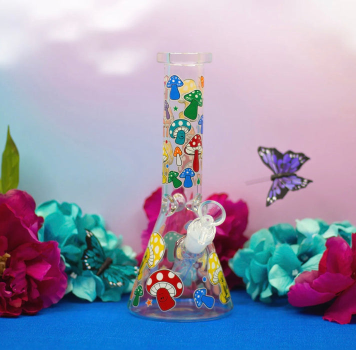 BURNING LOVE Rainbow Mushroom Bong