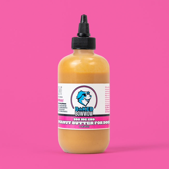 Eighty Six Group Baked BowWow - Peanut Butter Squeeze Bottle 200MG - CBD Dog Treats
