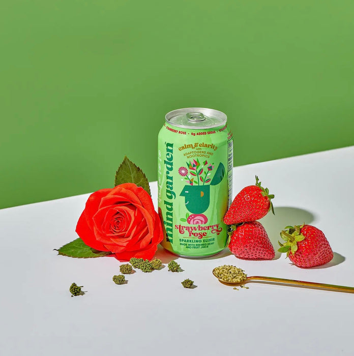 Mind Garden Adaptogen Strawberry Rose Drink