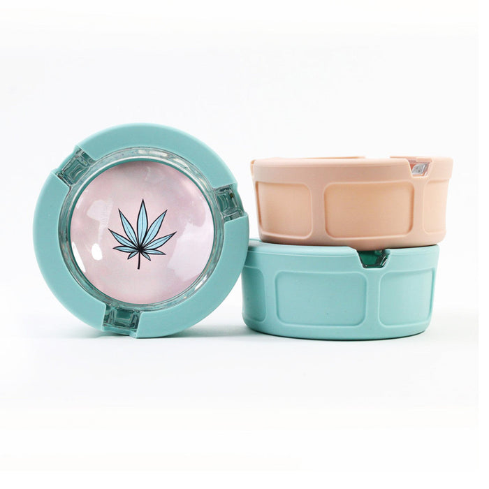 Ugly House Silicone & Glass Ashtray | Grind On Me | 3"