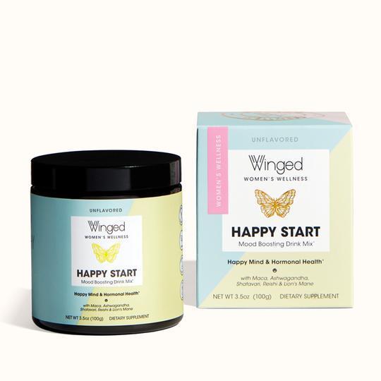 WINGED WOMEN'S WELLNESS Happy Start: Mushroom Mood Boosting Powder