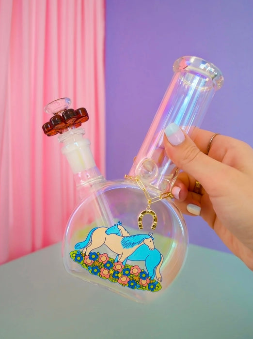 BURNING LOVE Horse Girl Charm Bong