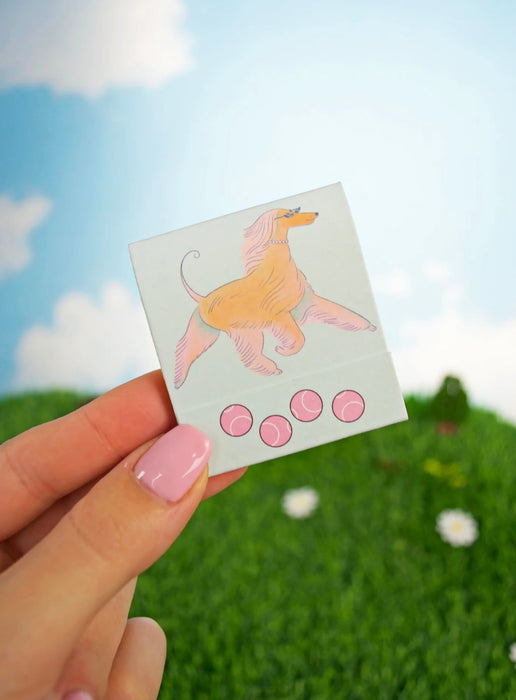 BURNING LOVE Dog Matchbook