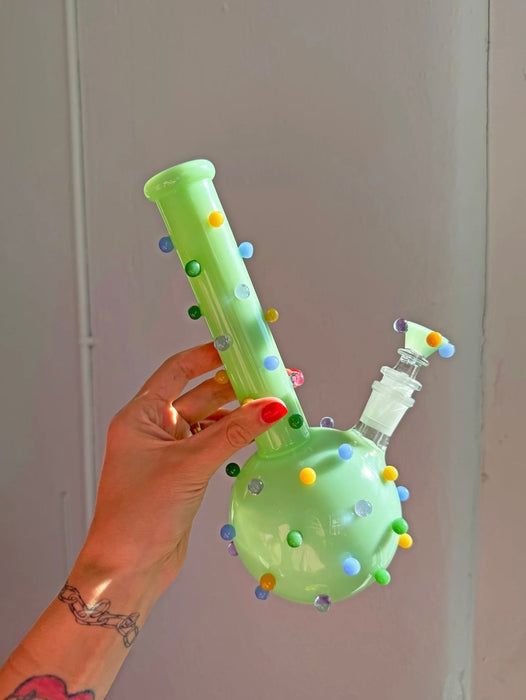 BURNING LOVE CIRCUS DOTS BONG - JADE