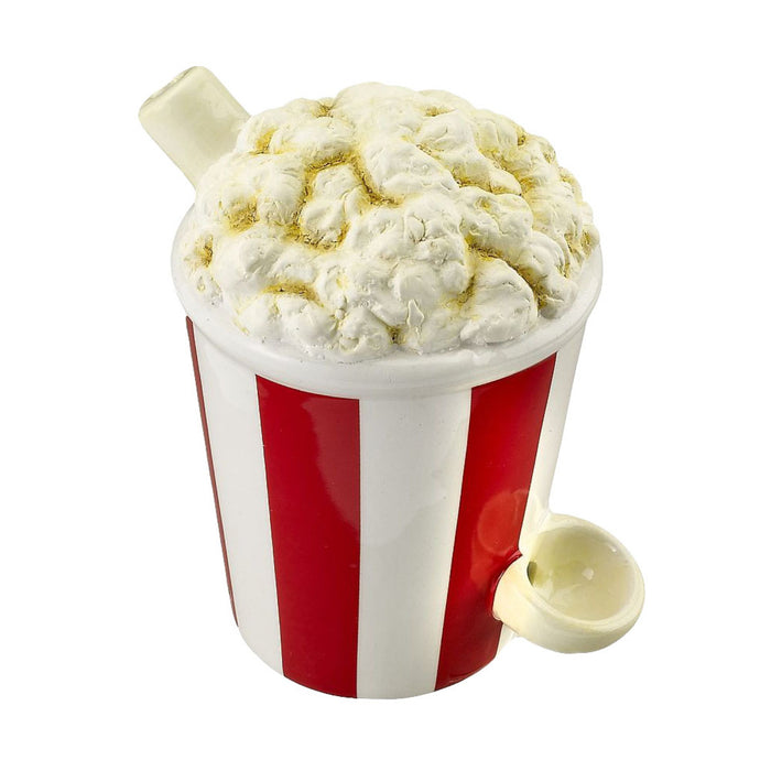 Popcorn Bucket Ceramic Pipe | 5.5"