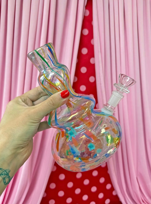 BURNING LOVE RAINBOW SOFT GLASS BONG