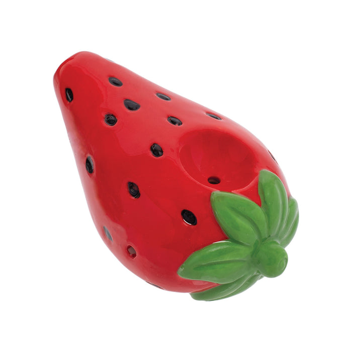 Wacky Bowlz Strawberry Ceramic Hand Pipe | 3.5"