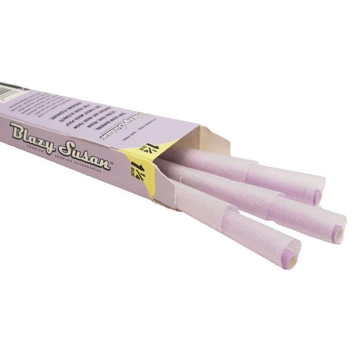 Blazy Susan Purple Pre-Rolled Cones - KING size (3 cones per pack)