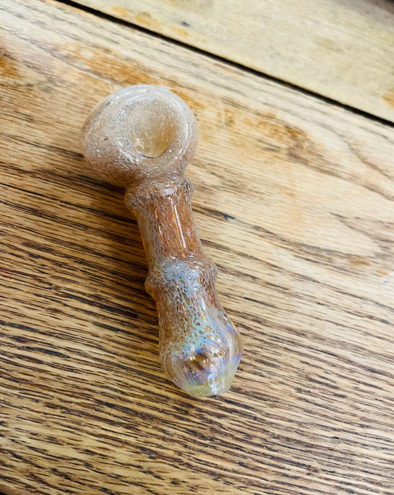 Simple Worked Spoon Pipe | 3.25"-3.5" | TERRACOTTA FROSTIE