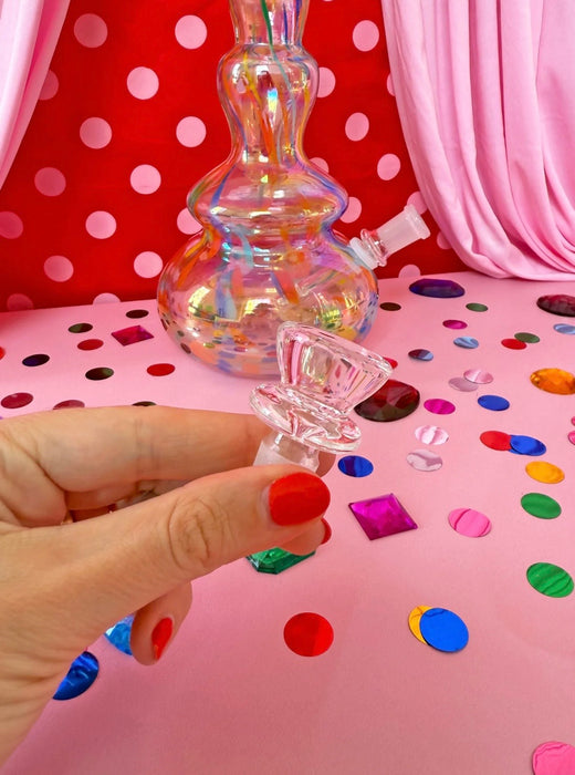 BURNING LOVE RAINBOW SOFT GLASS BONG