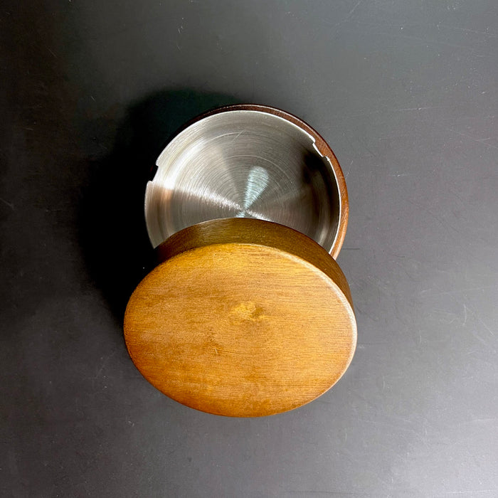 Haus of Topper Objects Wood/Silver Hideaway Ashtray