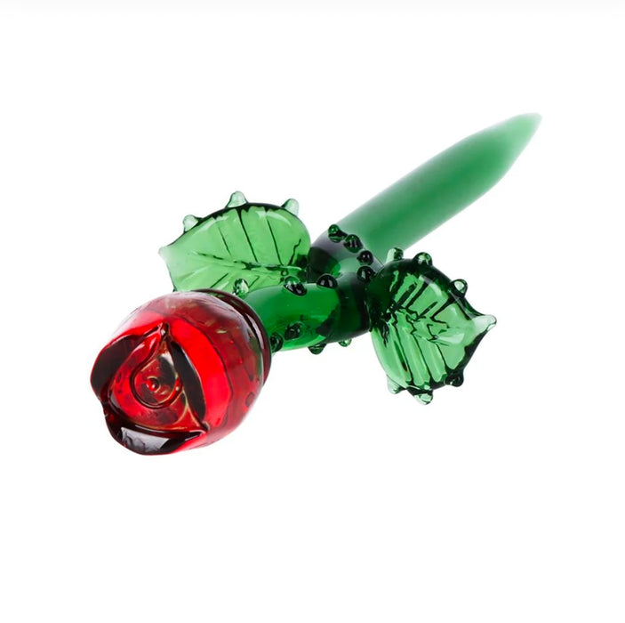 Thorny Rose Glass Dab Tool | 5.5"