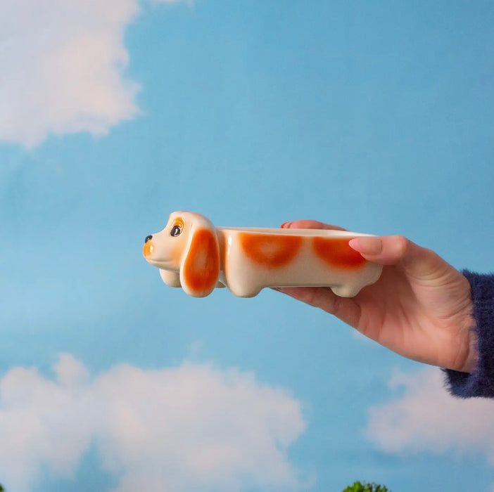 BURNING LOVE Dachshund Ash Tray