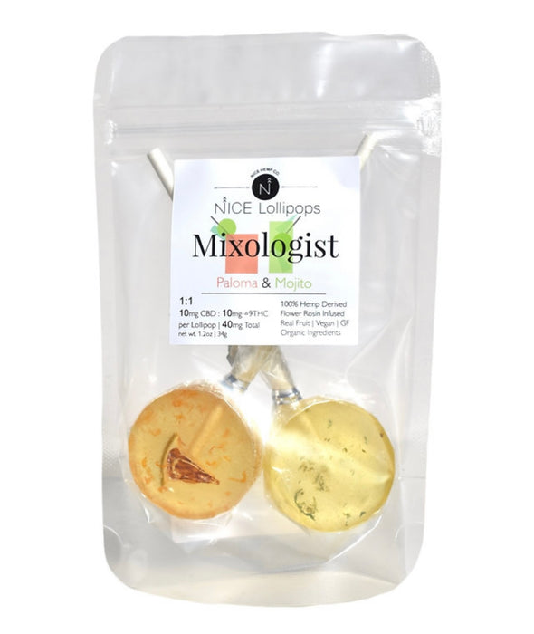 NICE HEMP CO. 1:1 LOLLIPOPS - 2 PACK Mixologist