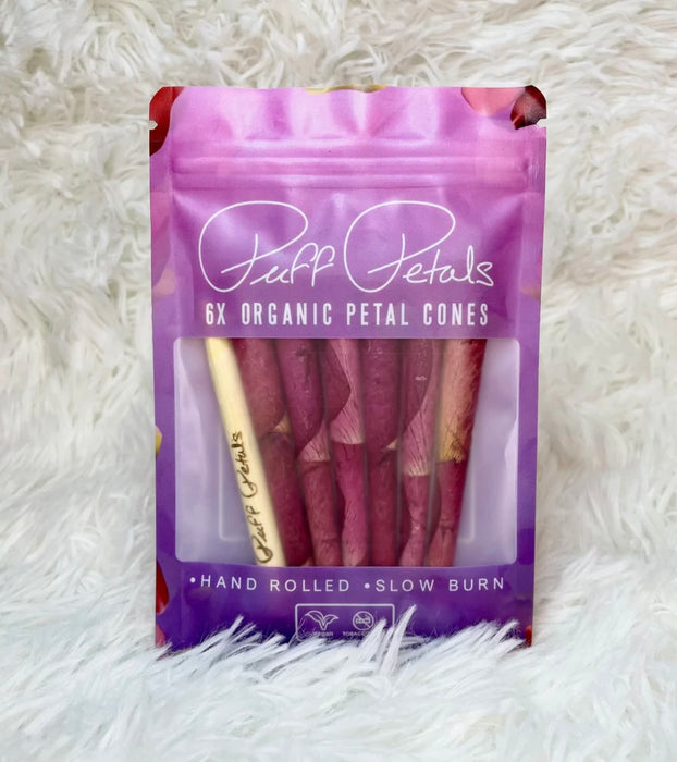 Puff Petals Organic Rose Petal Cones - PINK FLOYD (PINK)