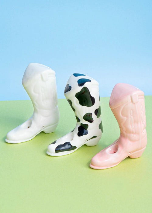 CANNA STYLE COWBOY BOOT PIPE WHITE