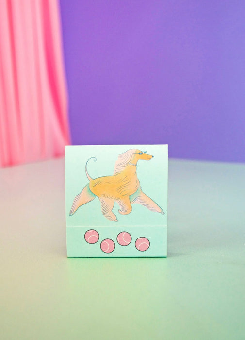 BURNING LOVE Dog Matchbook