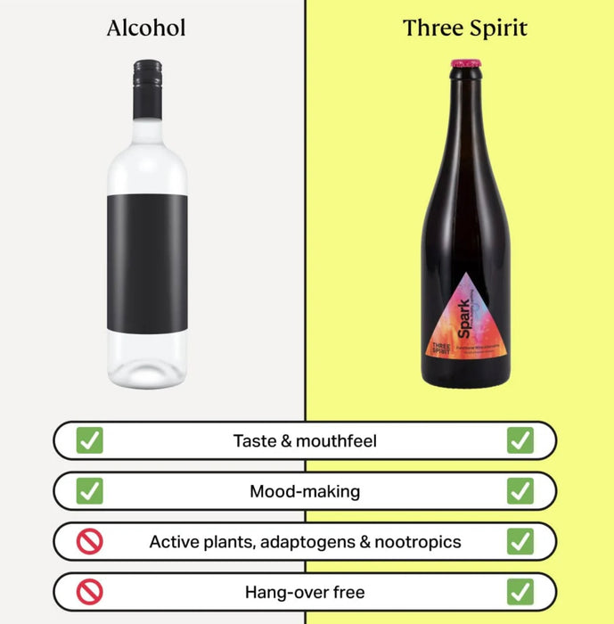 Three Spirit Blurred Vines Spark - Non Alcoholic Wine