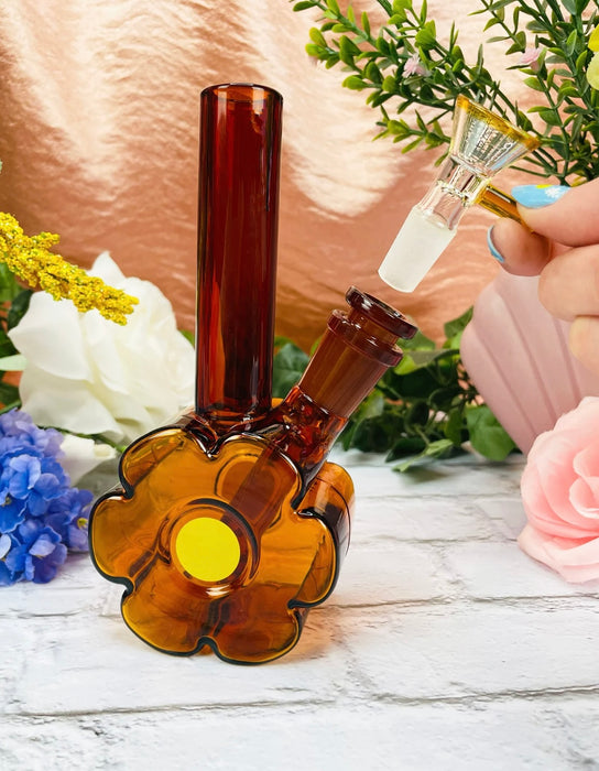 BURNING LOVE Dazey Mini Bong- Brown