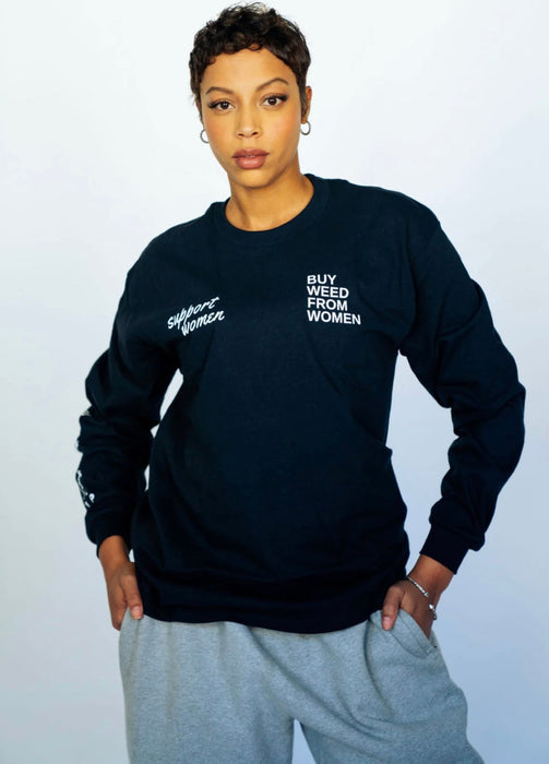 BWFW BLACK "BWFW" Long-Sleeve - SMALL