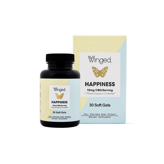 WINGED WOMEN'S WELLNESS Happiness CBD Soft Gels