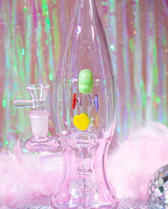 BURNING LOVE Lovely Lava Lamp Bong- Pink