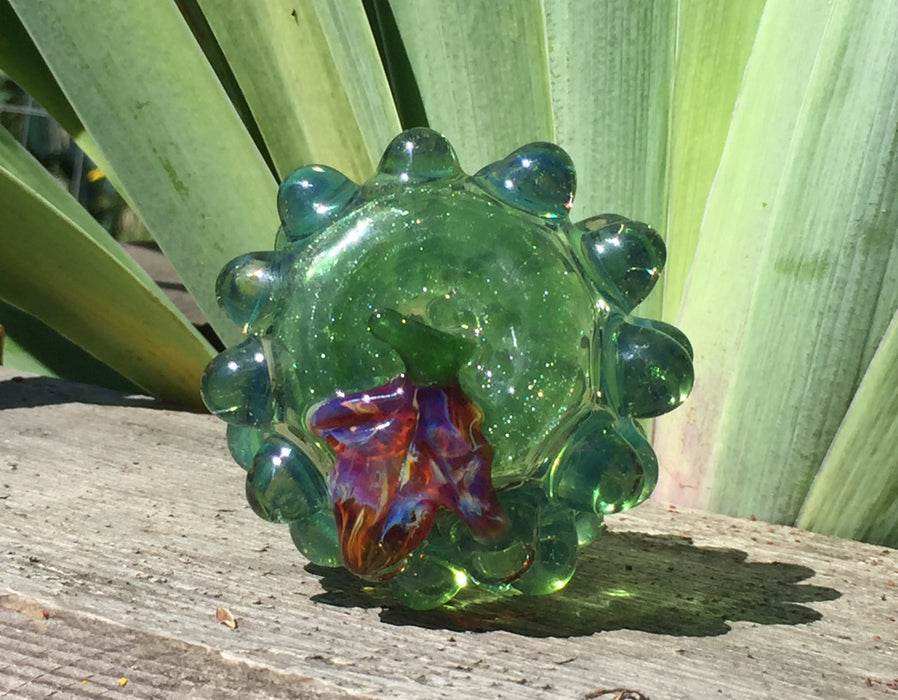 HUMBLE PRIDE GLASS Green Grapes Sparkle Glass Pipe