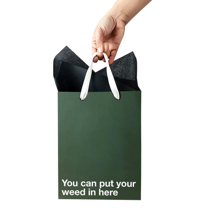 MilkToast Brands "You Can Put Your Weed in Here" Funny Stoner Gift Bag