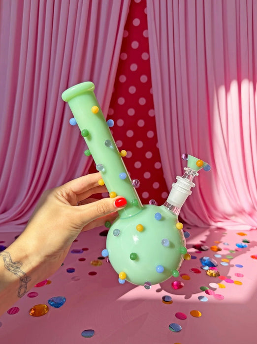 BURNING LOVE CIRCUS DOTS BONG - JADE