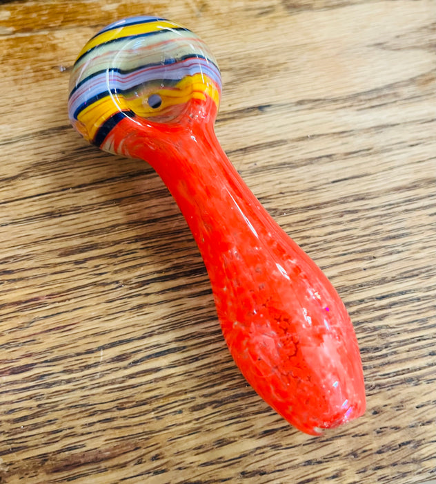 Simple Worked Spoon Pipe | 3.25"-3.5" | RED GRUFFILES