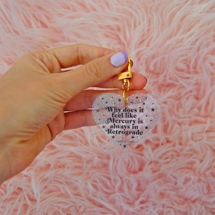 A Shop of Things Mercury in Retrograde Keychain