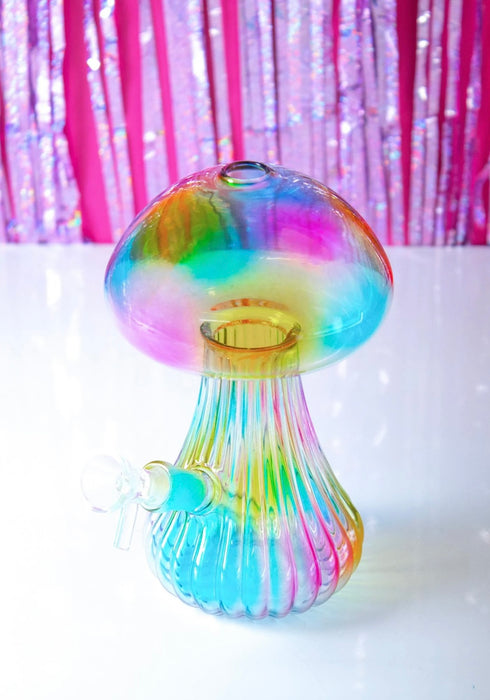 CANNA STYLE TIE DYE MUSHROOM BONG