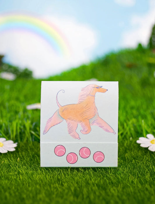 BURNING LOVE Dog Matchbook