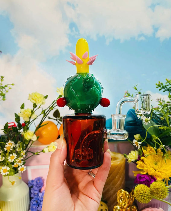 BURNING LOVE Cactus Flower Rig/Bong