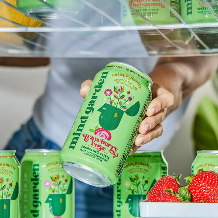 Mind Garden Adaptogen Strawberry Rose Drink