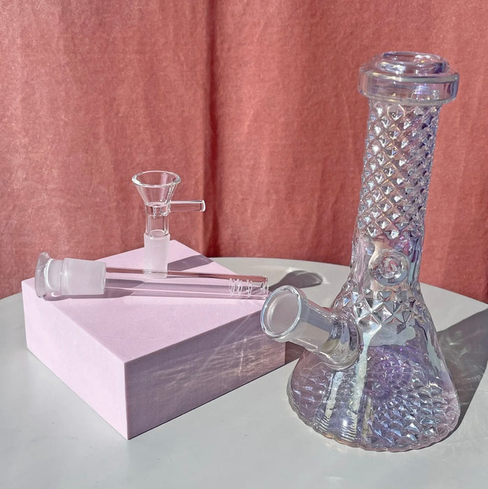BURNING LOVE Crystal Water Pipe- Iridescent